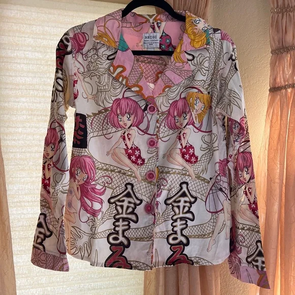 Brigi of Aspen Colorado Cotton Amine Jacket Shirt - Picture 1 of 4